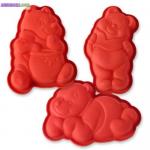 Lot de 3 moules silicone winnie - Miniature