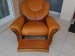 Fauteuil relax en cuir - Miniature