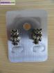 Chouettes boucles d’oreilles hibou couleur bronze - Miniature